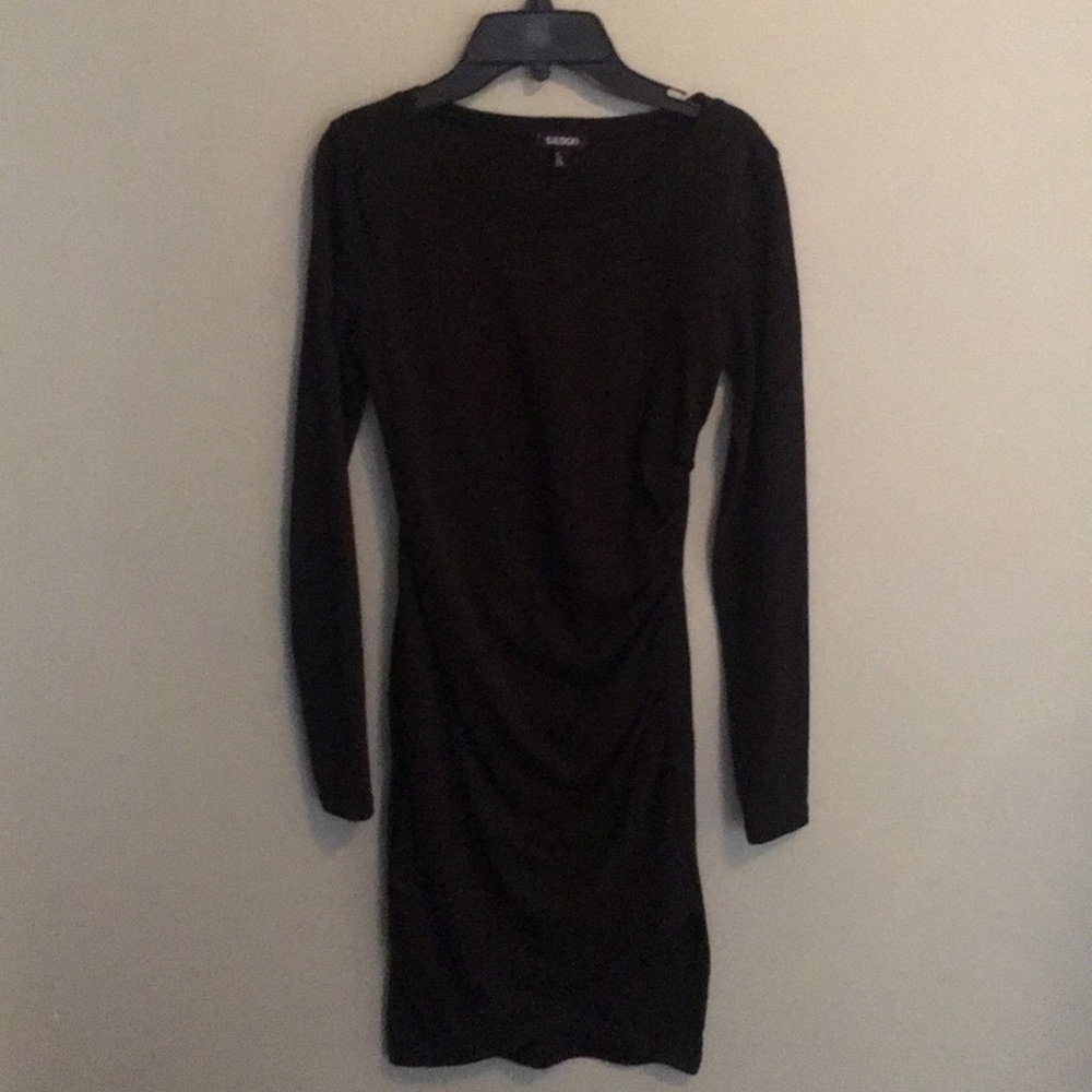 TILDON BLACK LONG SLEEVED DRESS